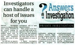 Private Investigator Media articles